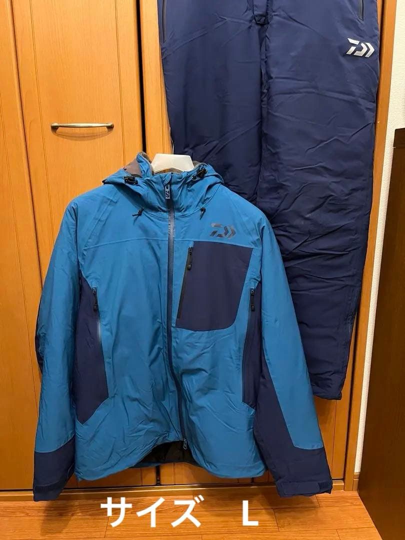 ダイワDW-3107レインマックスハイパーストレッチ ウィンタースーツ上下セット