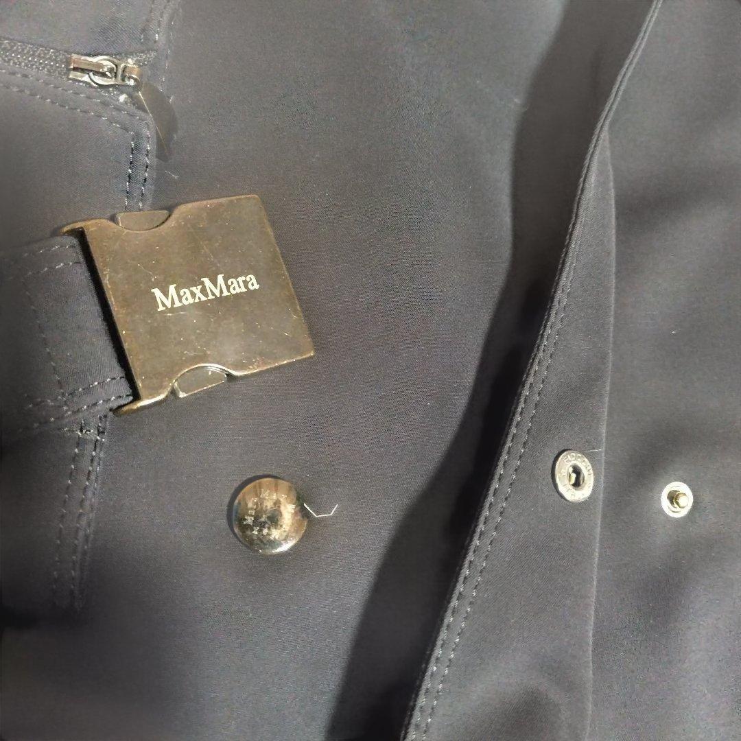 最終値下げ　MaxMara ネイビー フード付きジャケット