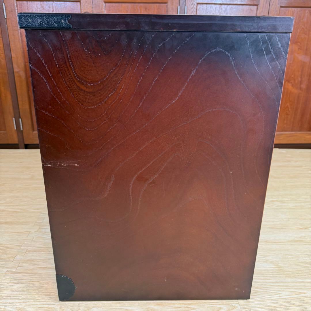 「格安早い者勝ち」民芸家具 欅材 整理箪笥 時代箪笥 3段チェスト 鉄金具 和