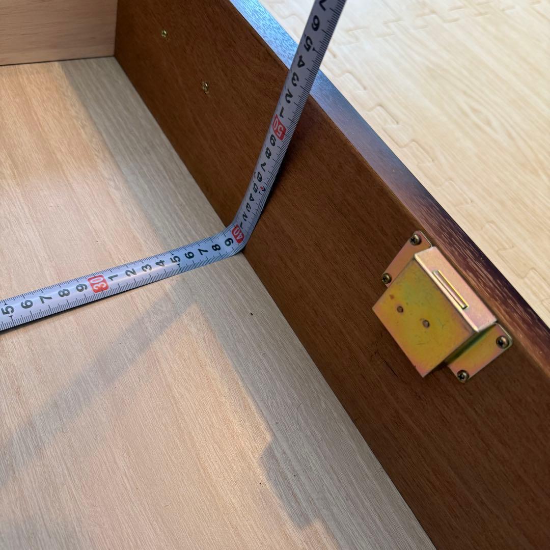 「格安早い者勝ち」民芸家具 欅材 整理箪笥 時代箪笥 3段チェスト 鉄金具 和