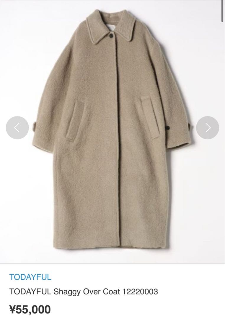 ジャケット・アウター TODAYFUL Shaggy Over Coat