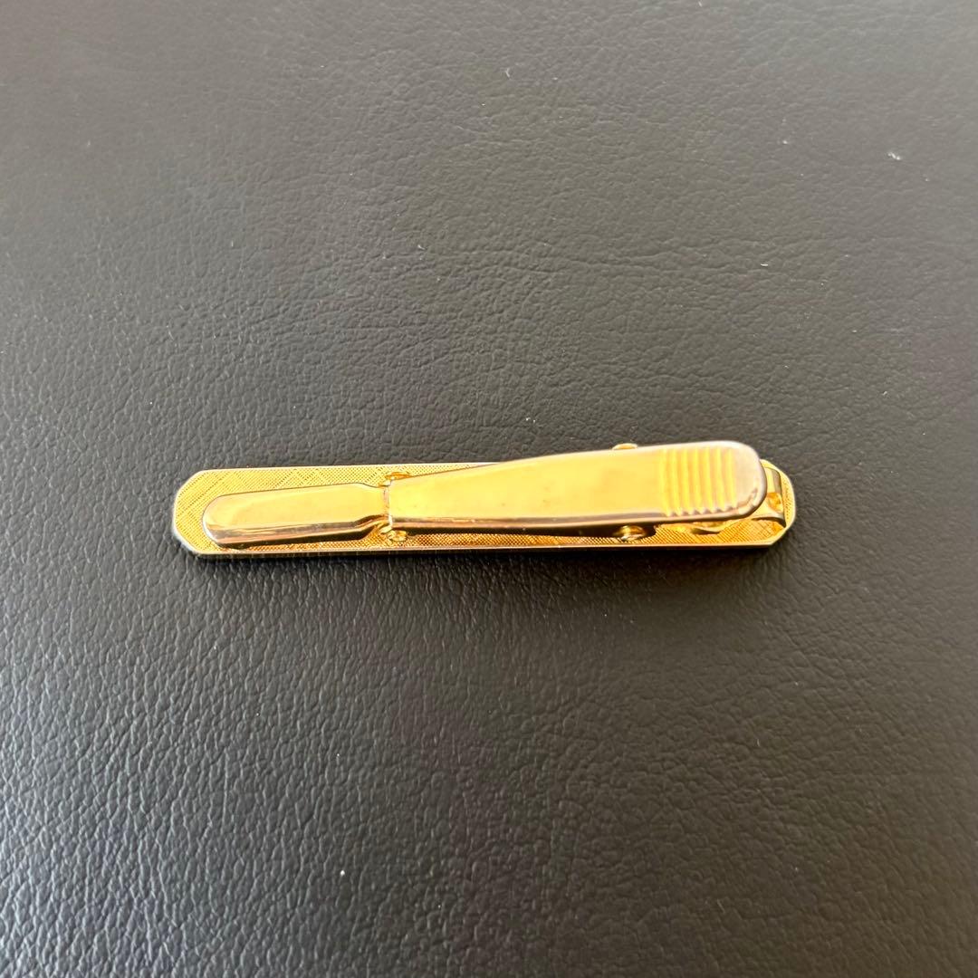 【良品】【シャネル】ネクタイピン ロゴ ココマーク シルバー×ゴールド色