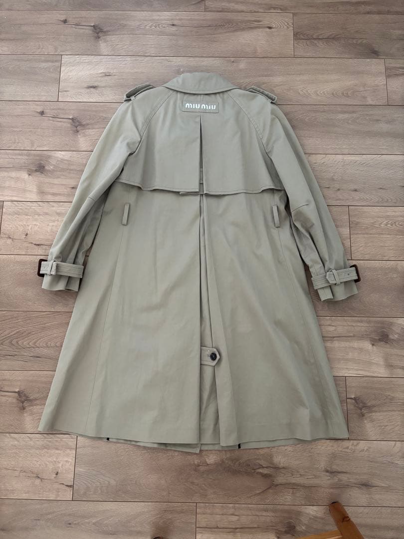 miumiu トレンチコート ベージュ 40