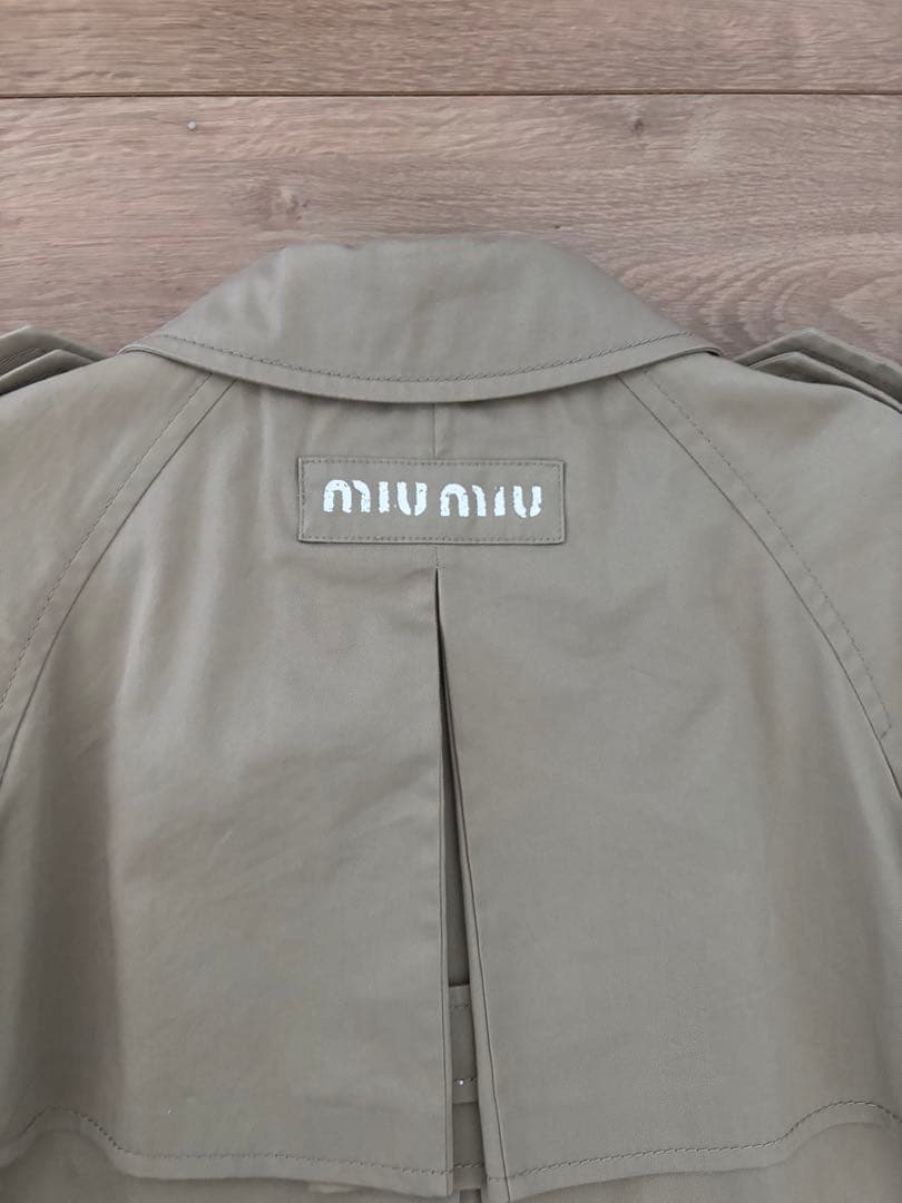 miumiu トレンチコート ベージュ 40