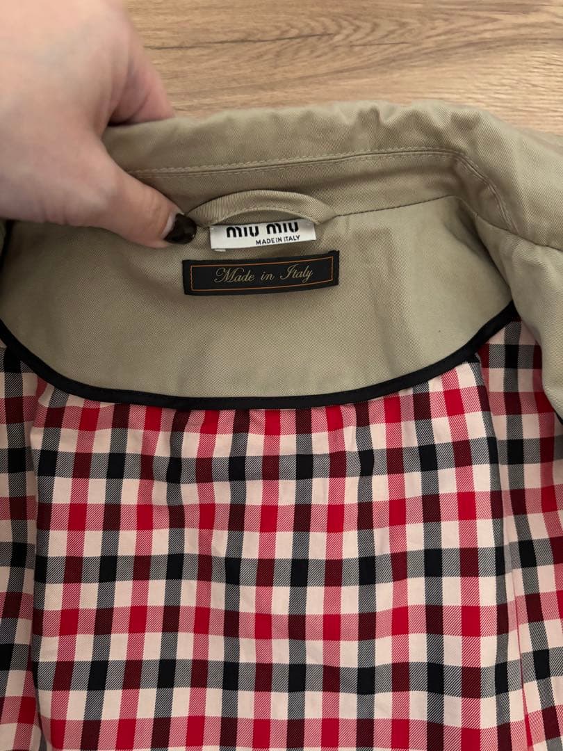 miumiu トレンチコート ベージュ 40