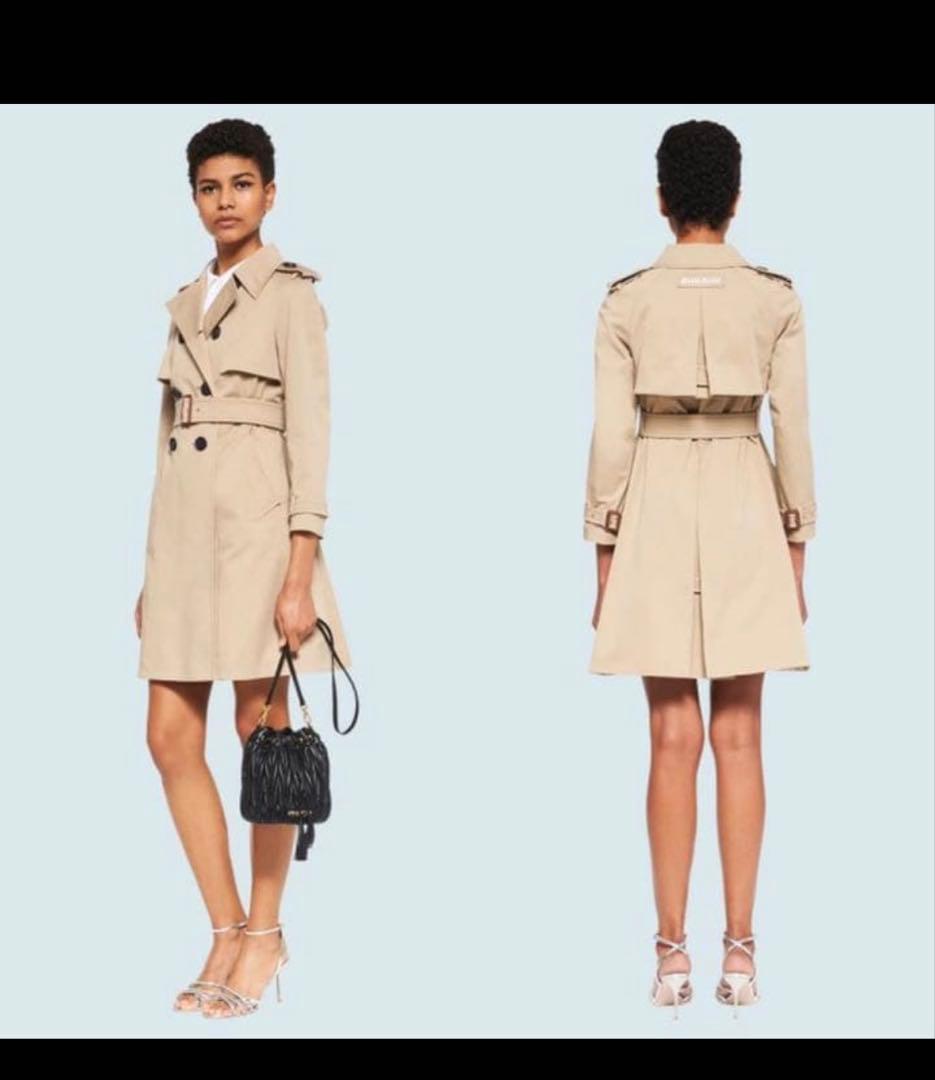 miumiu トレンチコート ベージュ 40