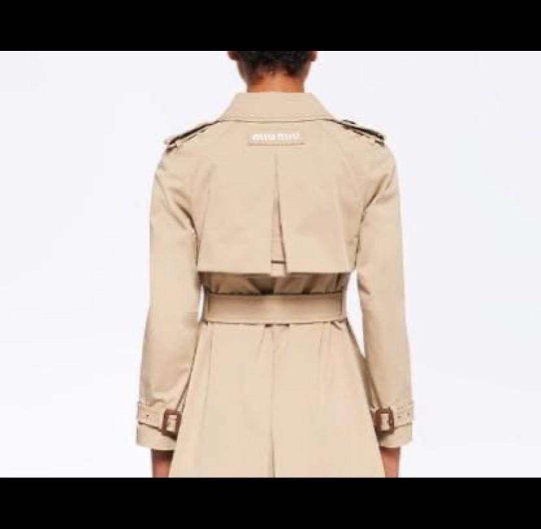 miumiu トレンチコート ベージュ 40