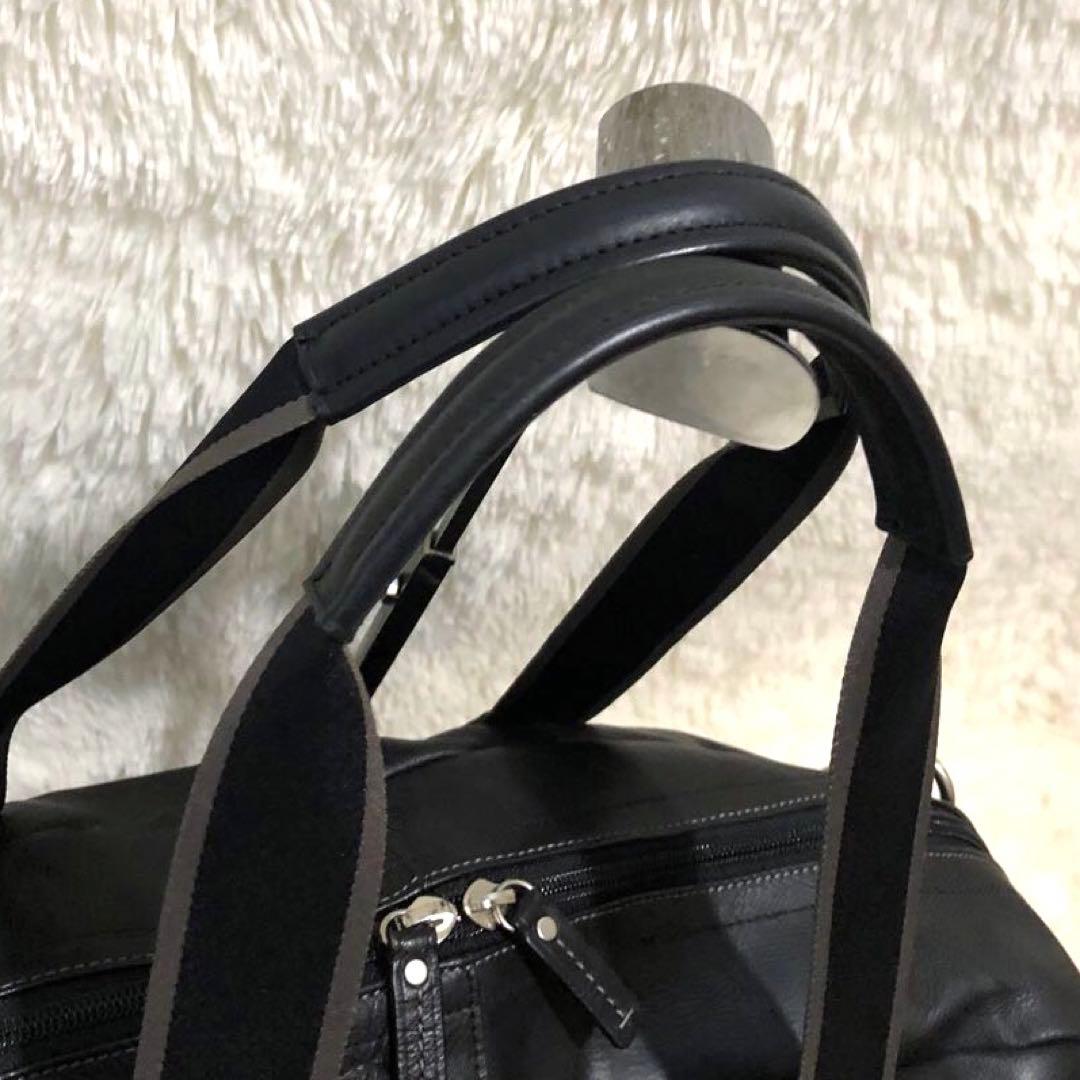 新品同様✨コーチ ボストンバッグ　 ショルダーバッグ　 レザー　2wayブラック