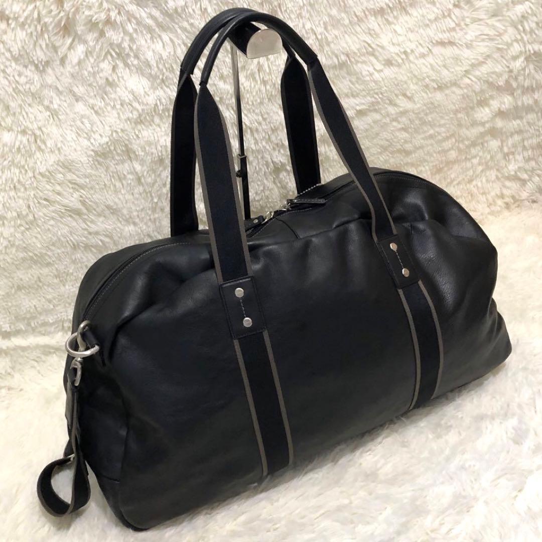 新品同様✨コーチ ボストンバッグ　 ショルダーバッグ　 レザー　2wayブラック