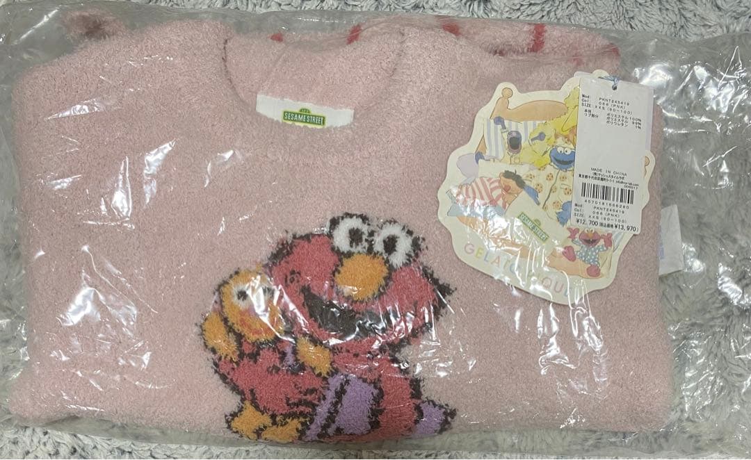 【90-100】 ジェラート ピケ SESAME STREET KIDSモチーフ