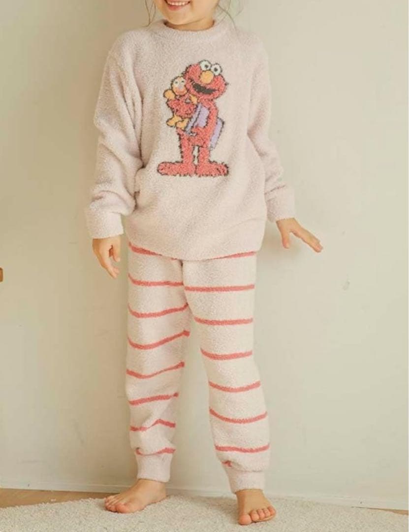 【90-100】 ジェラート ピケ SESAME STREET KIDSモチーフ