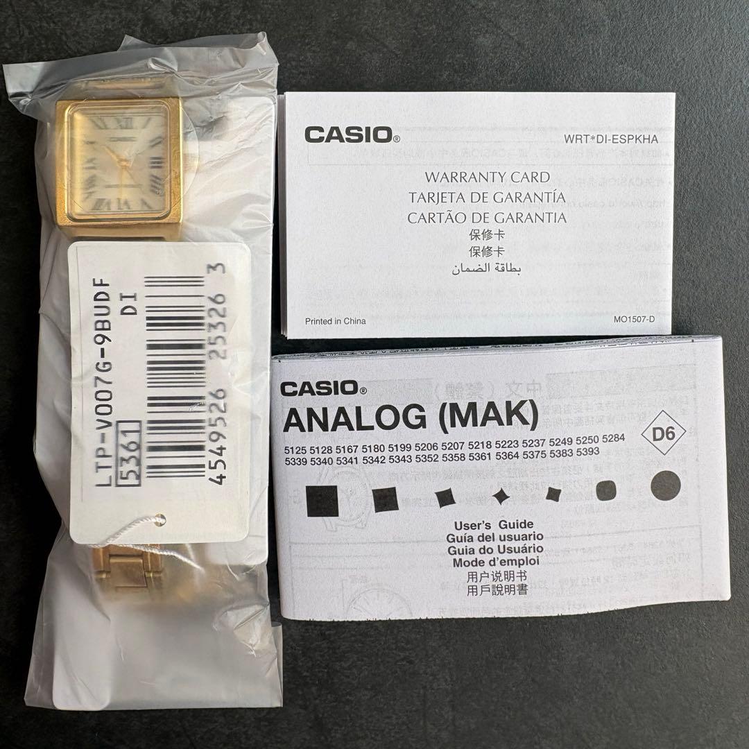 【新品未開封】CASIO LTP-V007G-9B ゴールド 腕時計