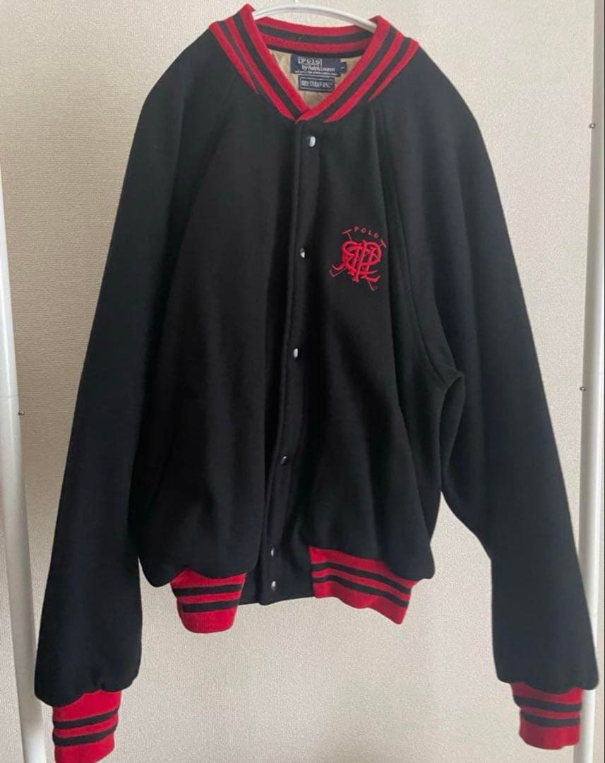 ぱ*ち様 USA製　90s polo Ralph Laurenウールスタジャン