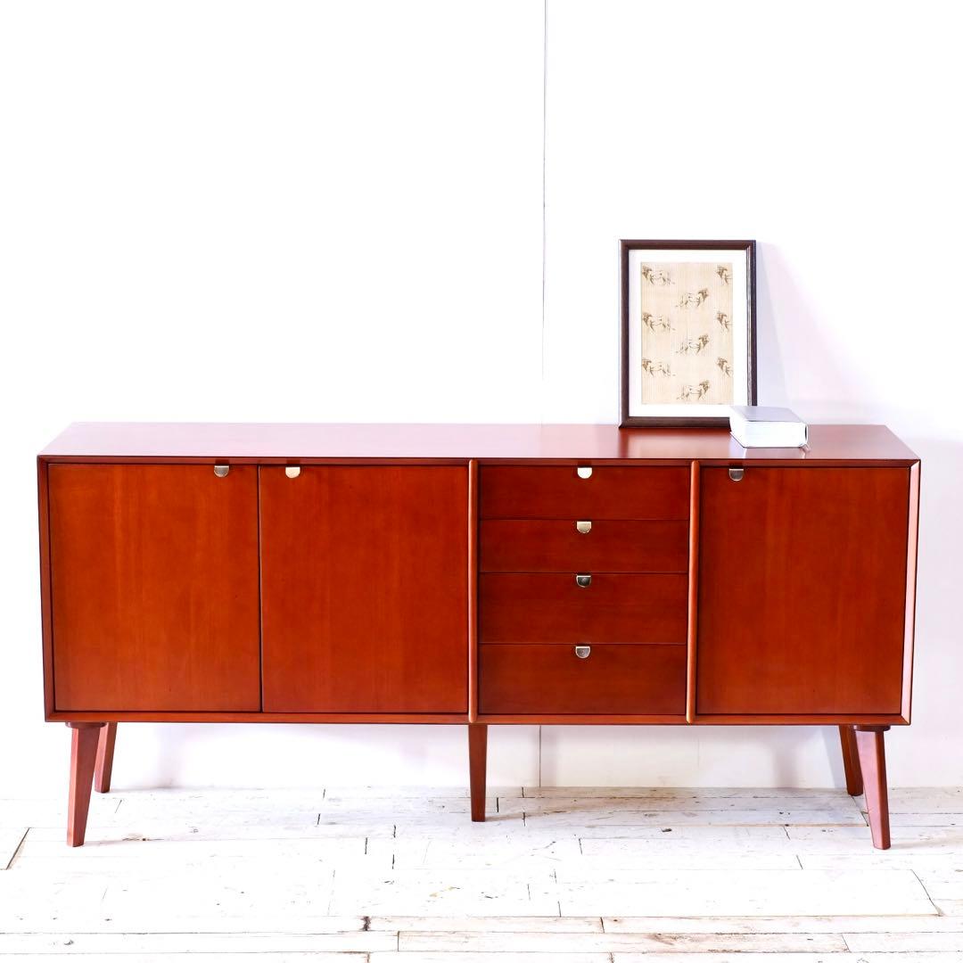 A 新品 北欧 160cm リビングボード キャビネット サイドボード 収納