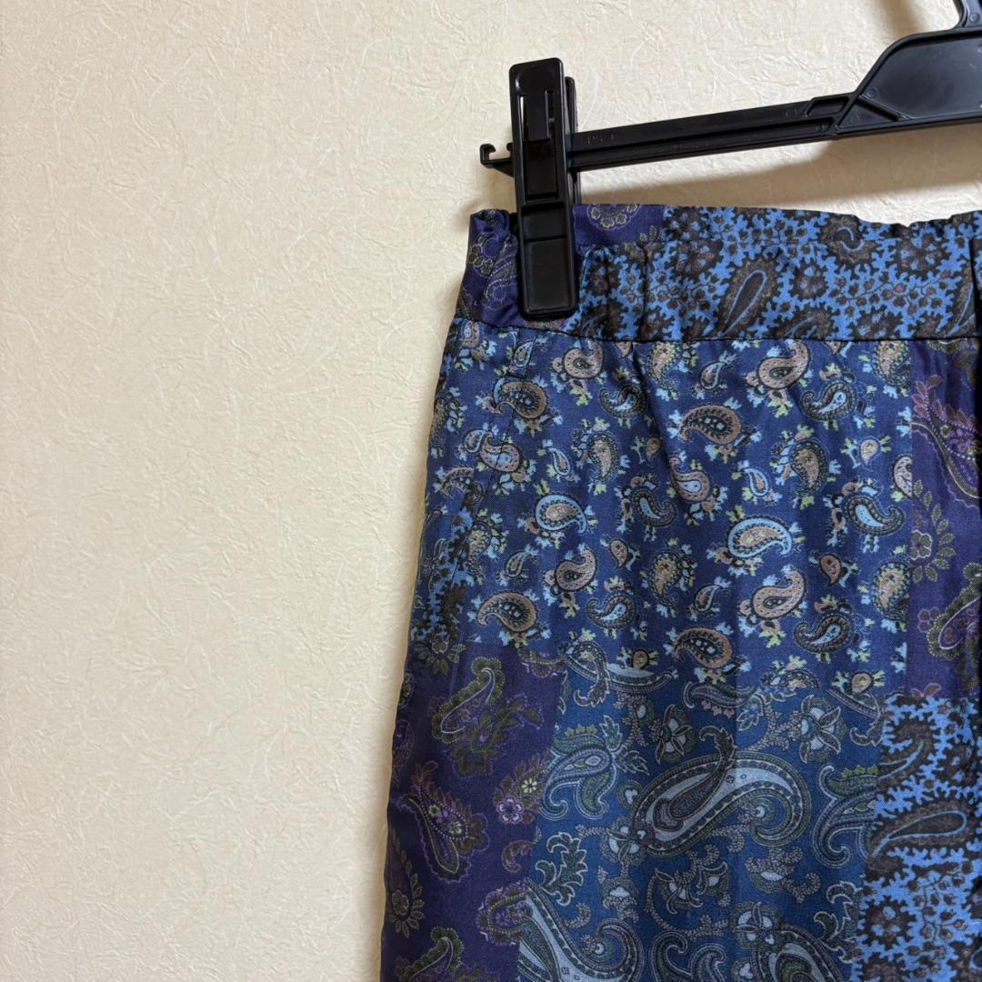 ETRO シルク100％ ペイズリー パンツ