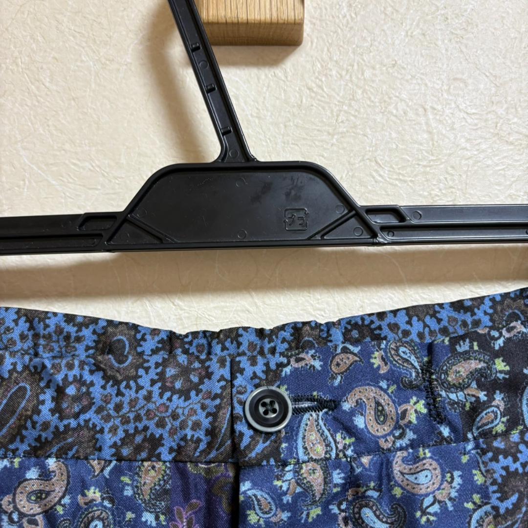 ETRO シルク100％ ペイズリー パンツ