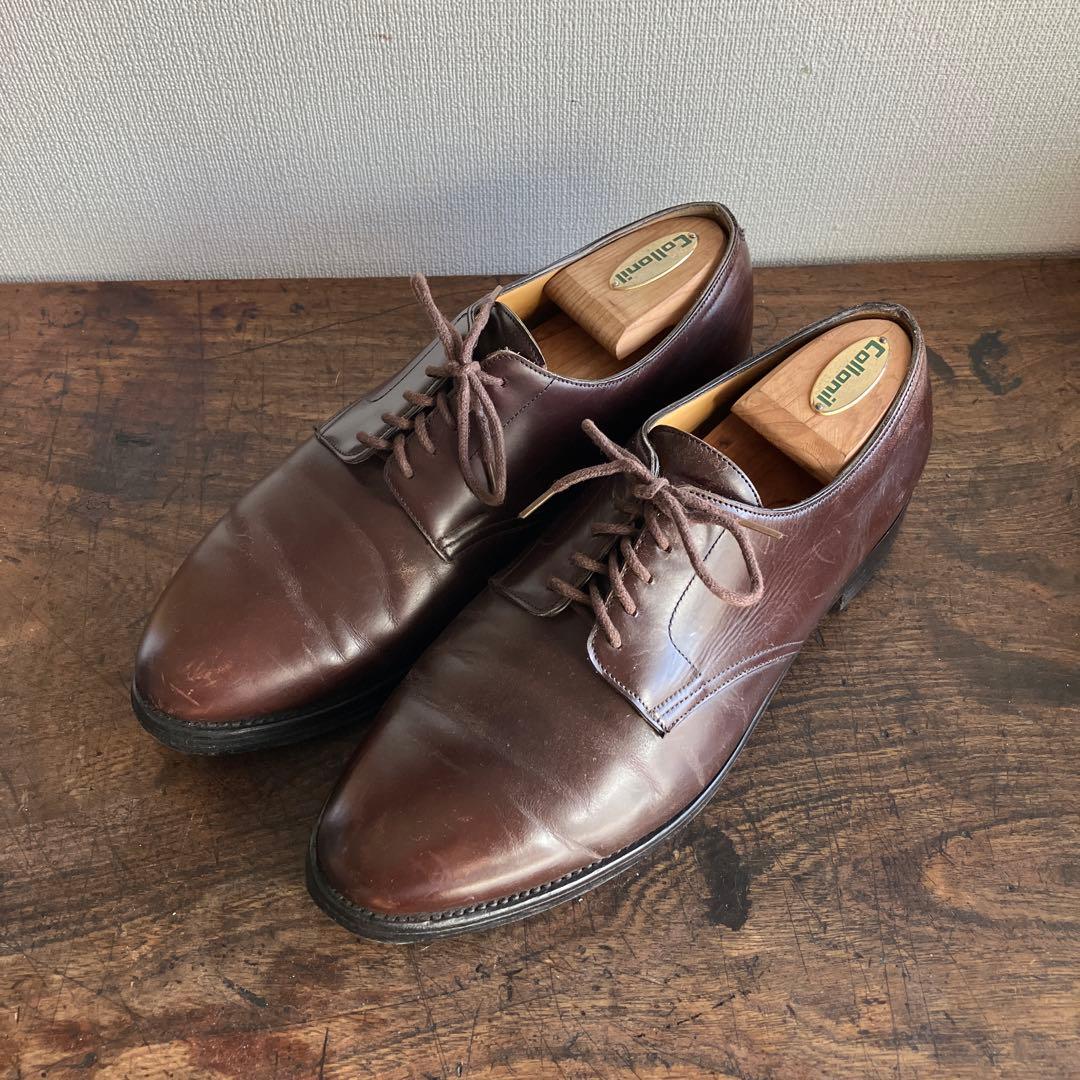 旧ロゴ　ジョンロブ　ダークブラウン レザー ドレスシューズ
