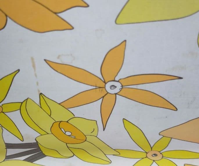 昭和 レトロポップオレンジ色 ガラス扉付き収納キャビネット