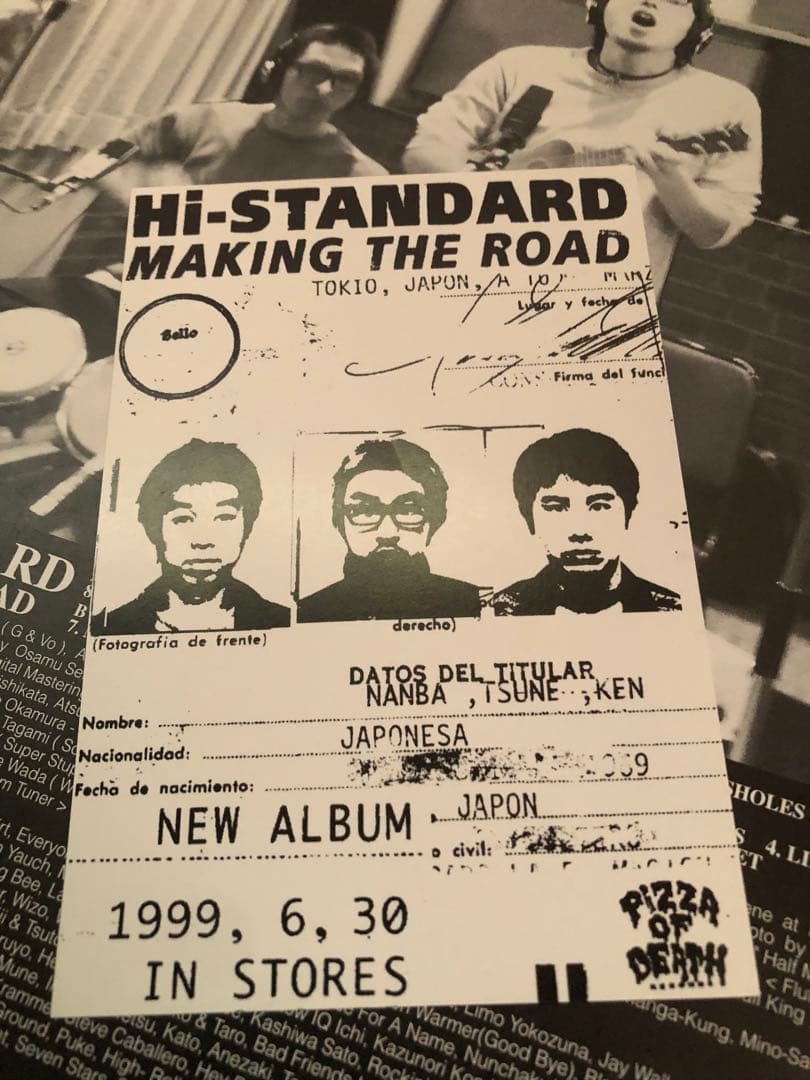 A*G様 Hi-STANDARD making the road ポストカード付