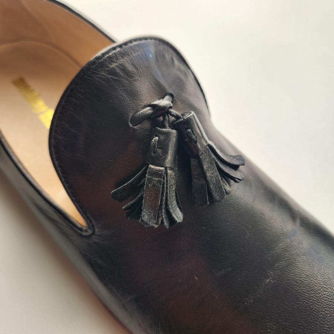 monkey time タッセル付きローファー 黒