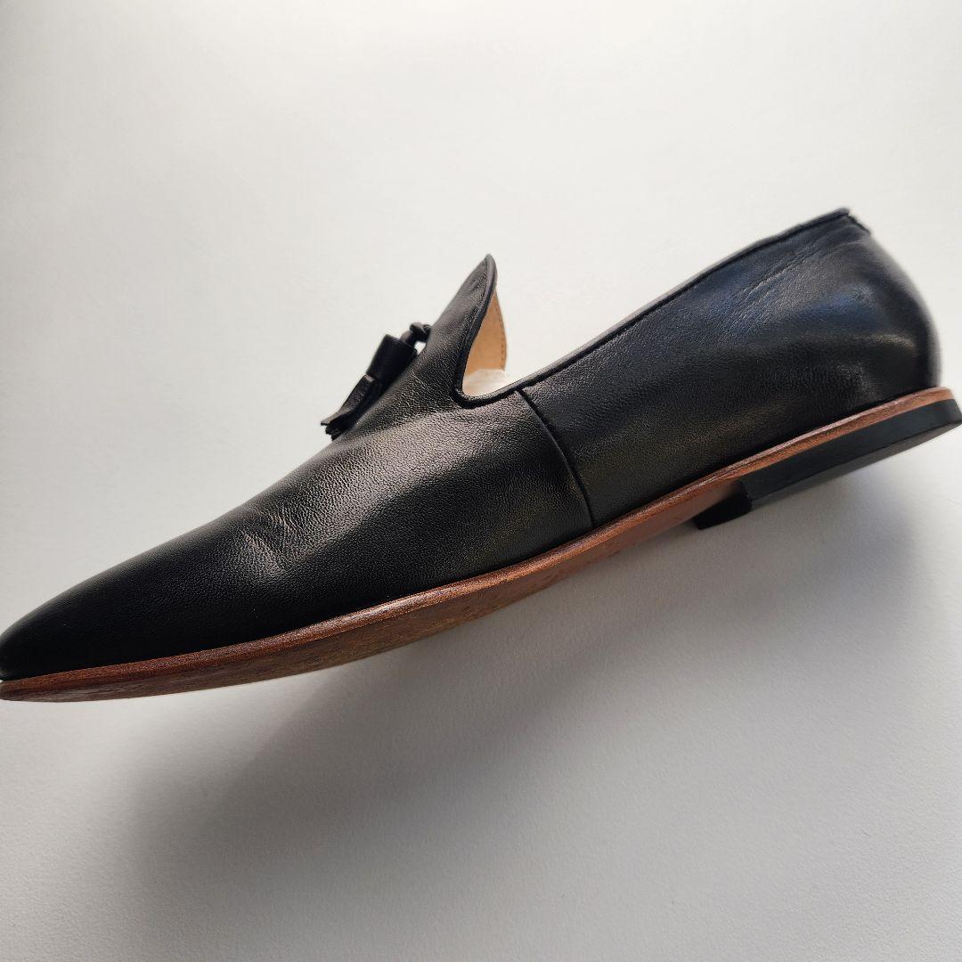 monkey time タッセル付きローファー 黒