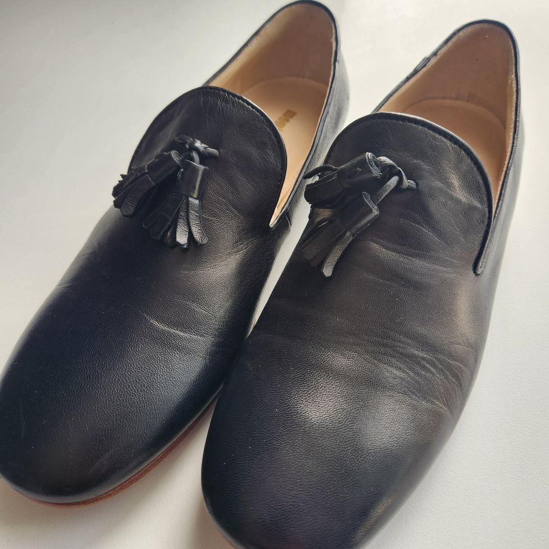 monkey time タッセル付きローファー 黒