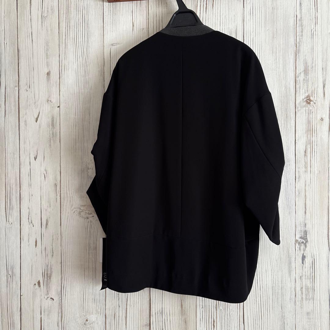 新品　Aga Black ダブルクロスアームギャザージャケット27,500円　黒