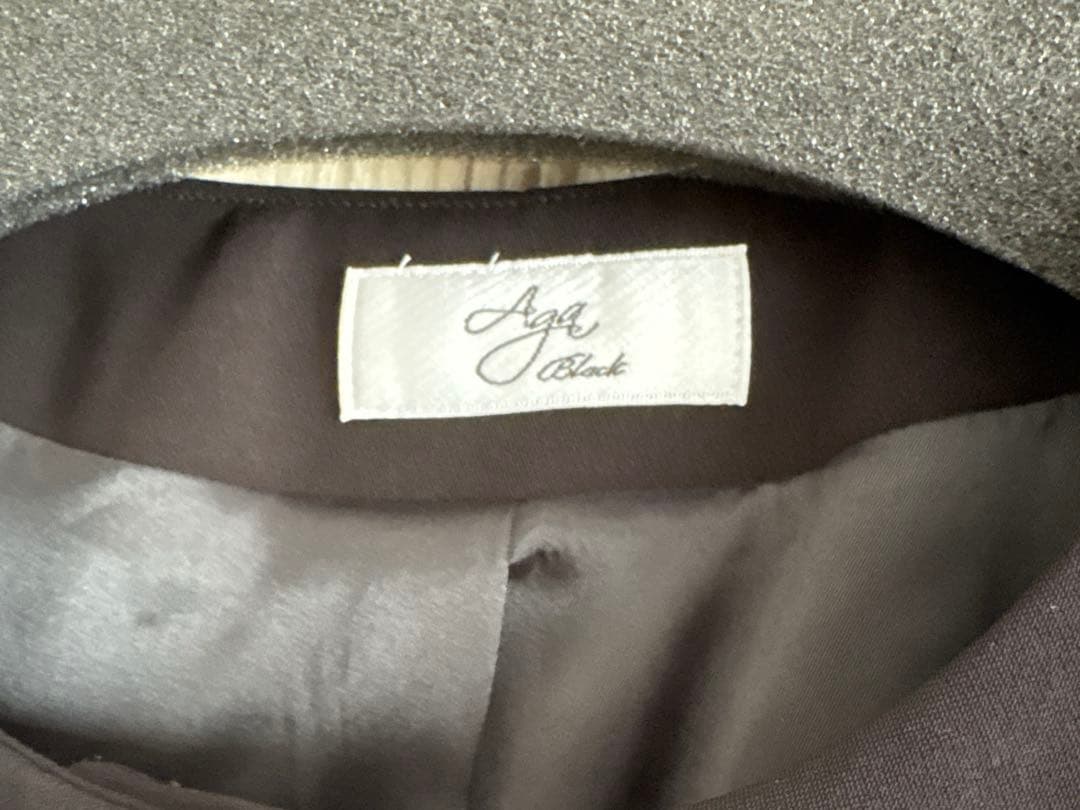 新品　Aga Black ダブルクロスアームギャザージャケット27,500円　黒