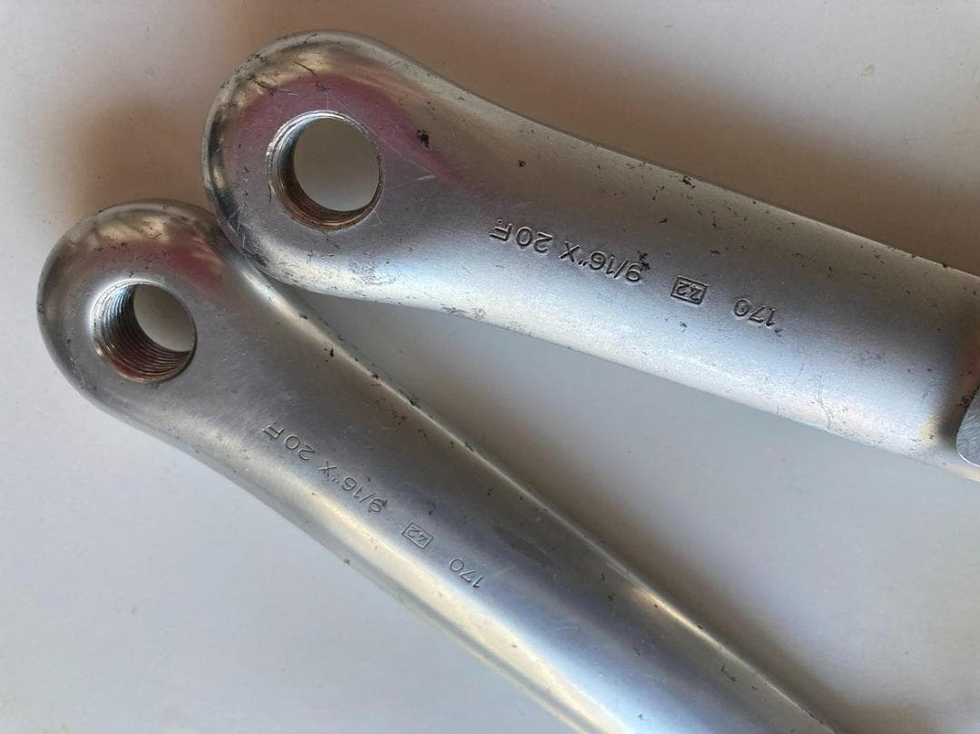 カンパニョーロ（Cレコード）クランク（170mm）40レース1シーズン使用