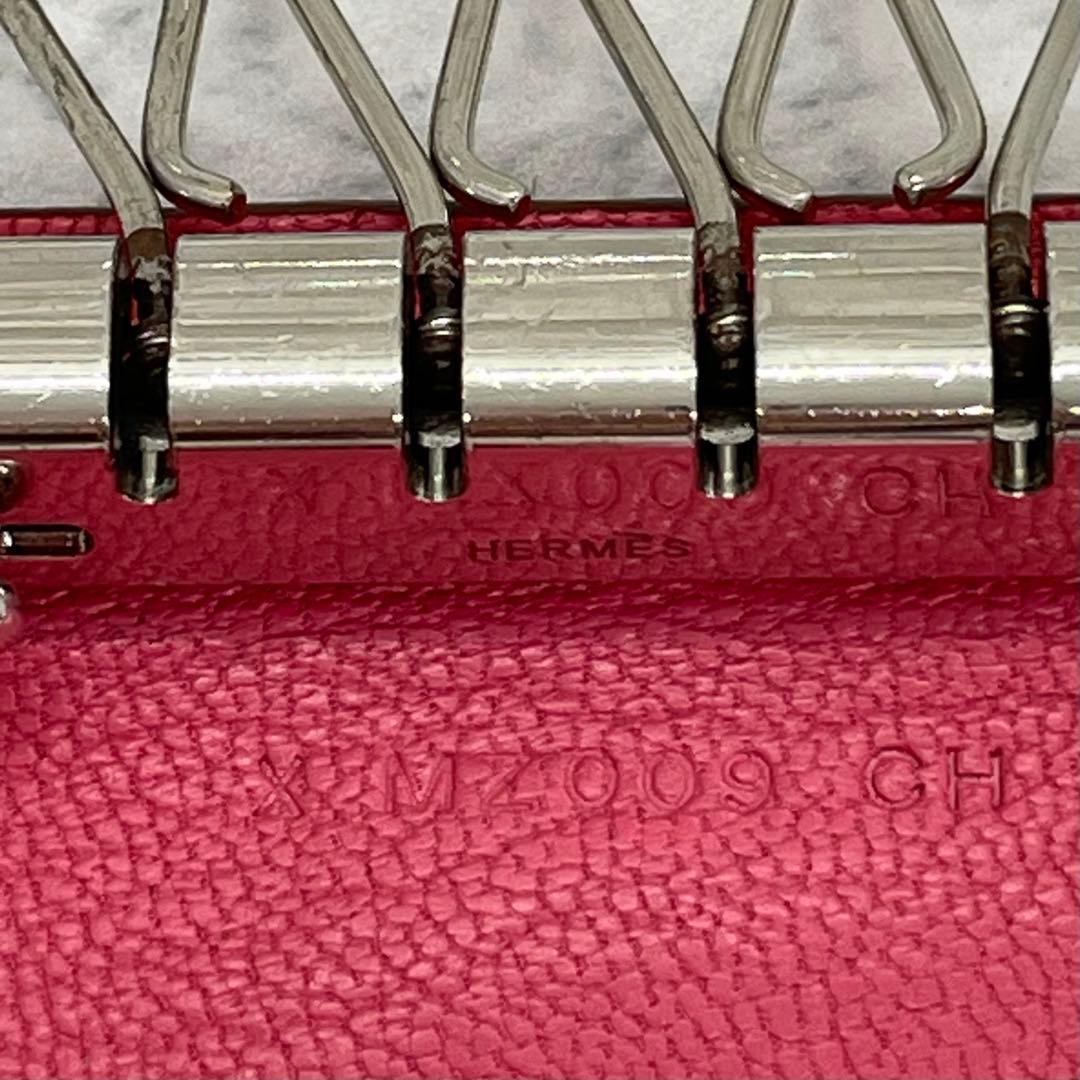 美品！HERMES エルメス べアン 4連キーケース ピンク レザー 財布