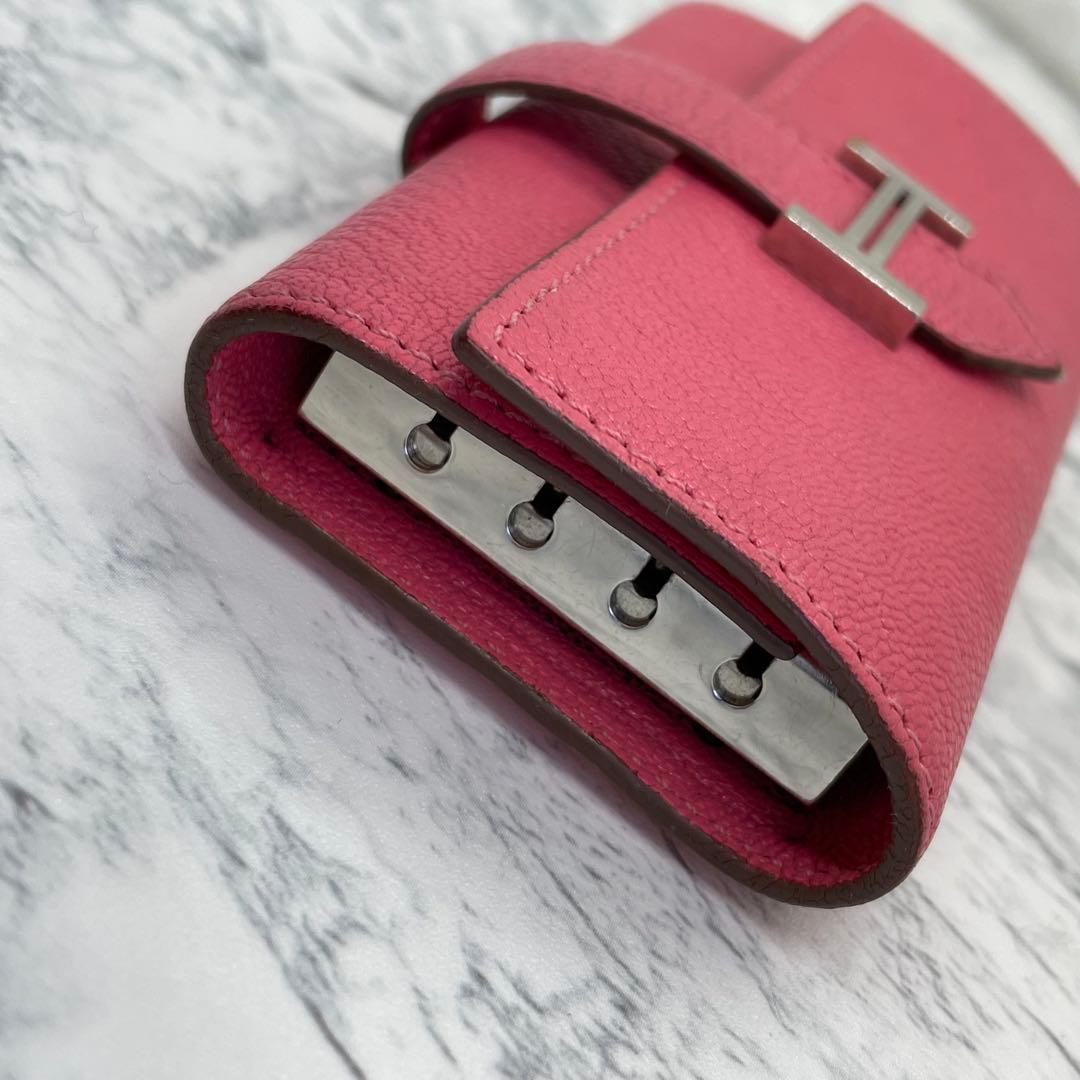 美品！HERMES エルメス べアン 4連キーケース ピンク レザー 財布