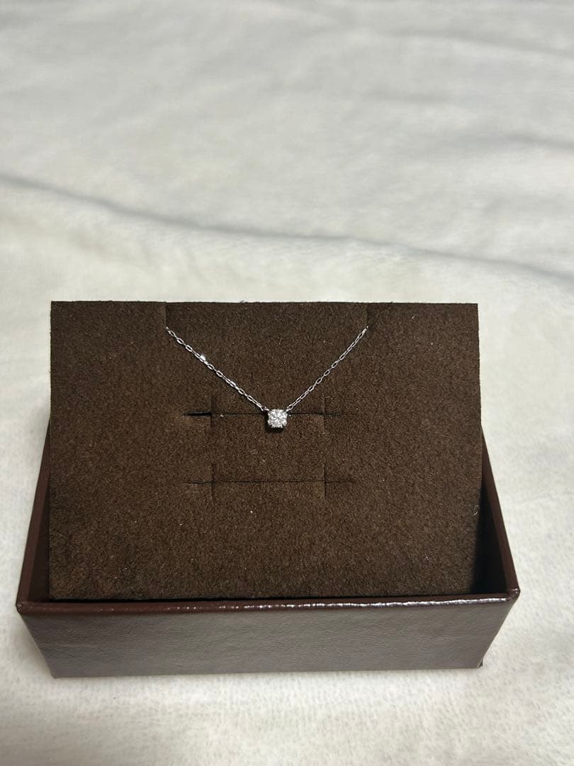 サマンサティアラ ネックレス プラチナ 一粒 ダイヤモンド フォーエバーマーク