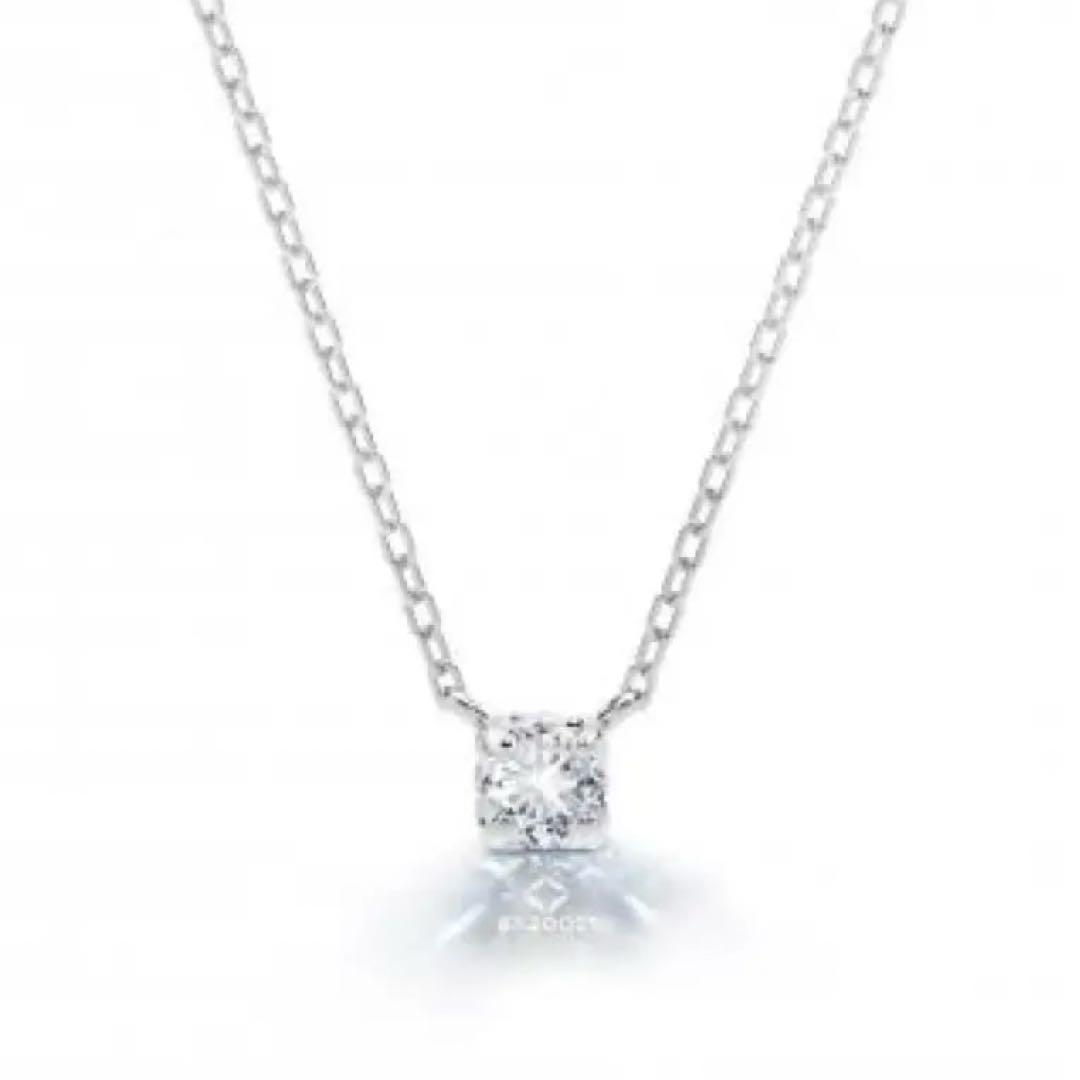 サマンサティアラ ネックレス プラチナ 一粒 ダイヤモンド フォーエバーマーク