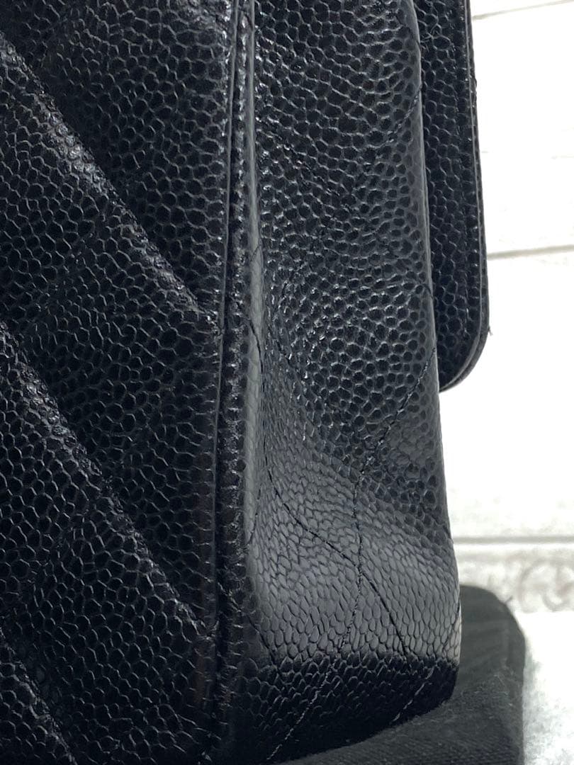 【正規品・極美品】CHANEL シャネルマトラッセ25 キャビアスキン