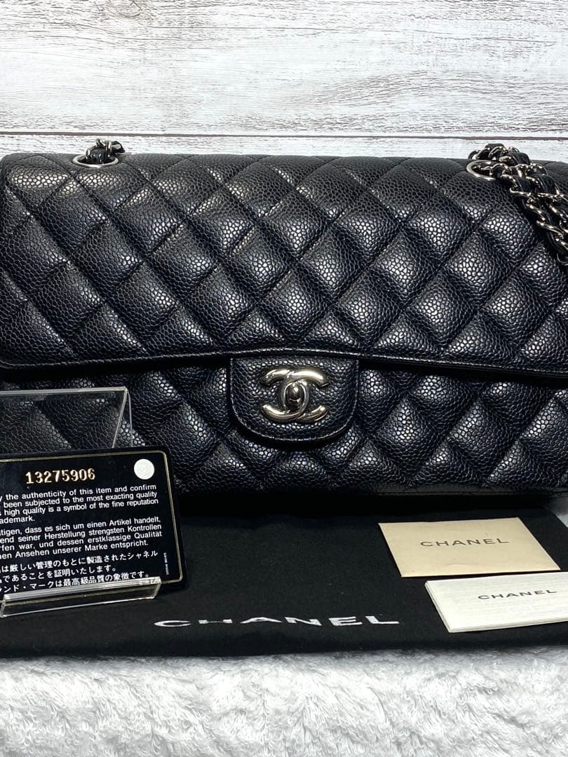 【正規品・極美品】CHANEL シャネルマトラッセ25 キャビアスキン
