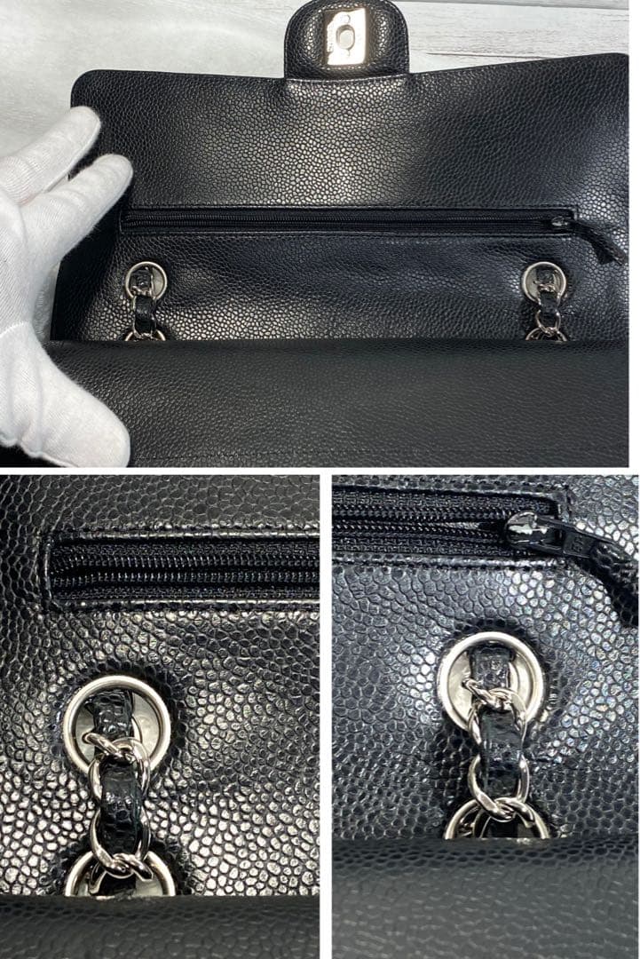 【正規品・極美品】CHANEL シャネルマトラッセ25 キャビアスキン