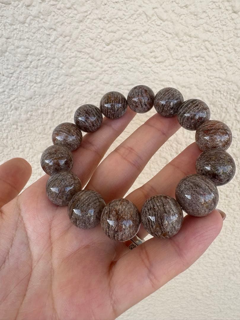 ♡高品質15ミリ後半♡千層ガーデンクォーツ　ブレスレット