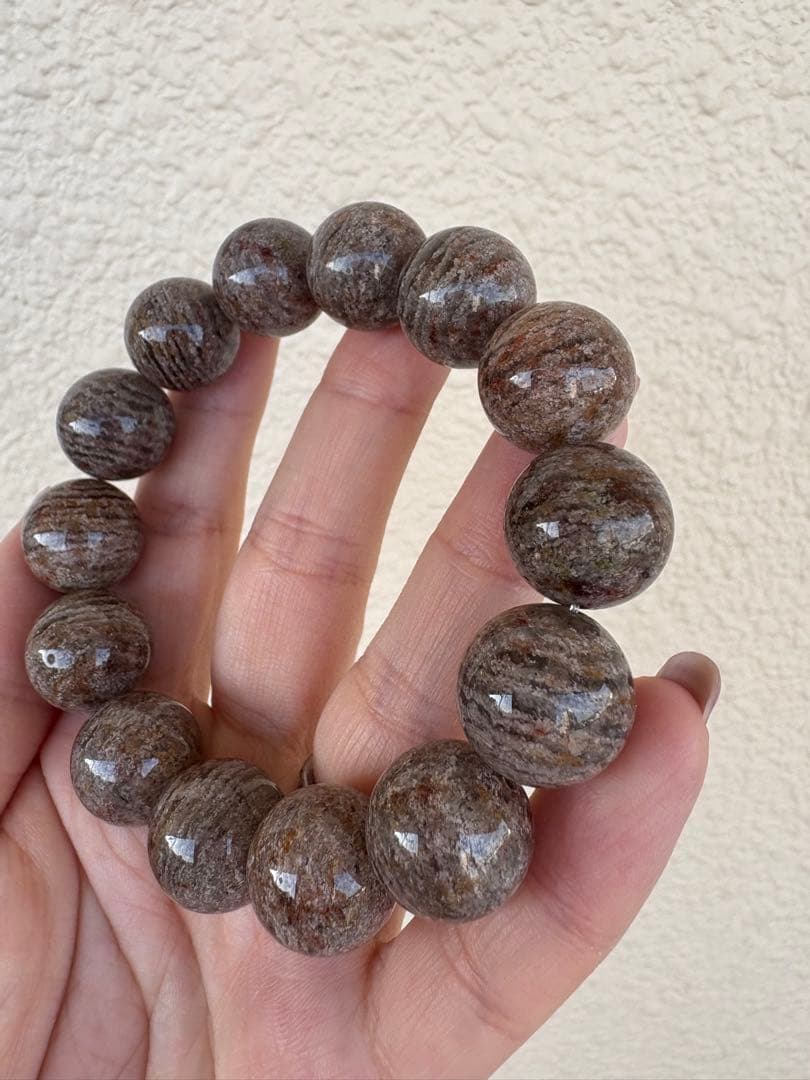 ♡高品質15ミリ後半♡千層ガーデンクォーツ　ブレスレット