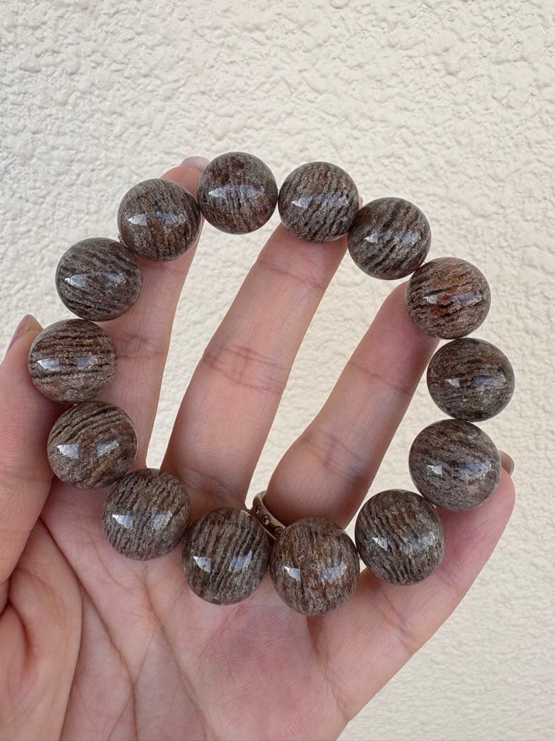 ♡高品質15ミリ後半♡千層ガーデンクォーツ　ブレスレット