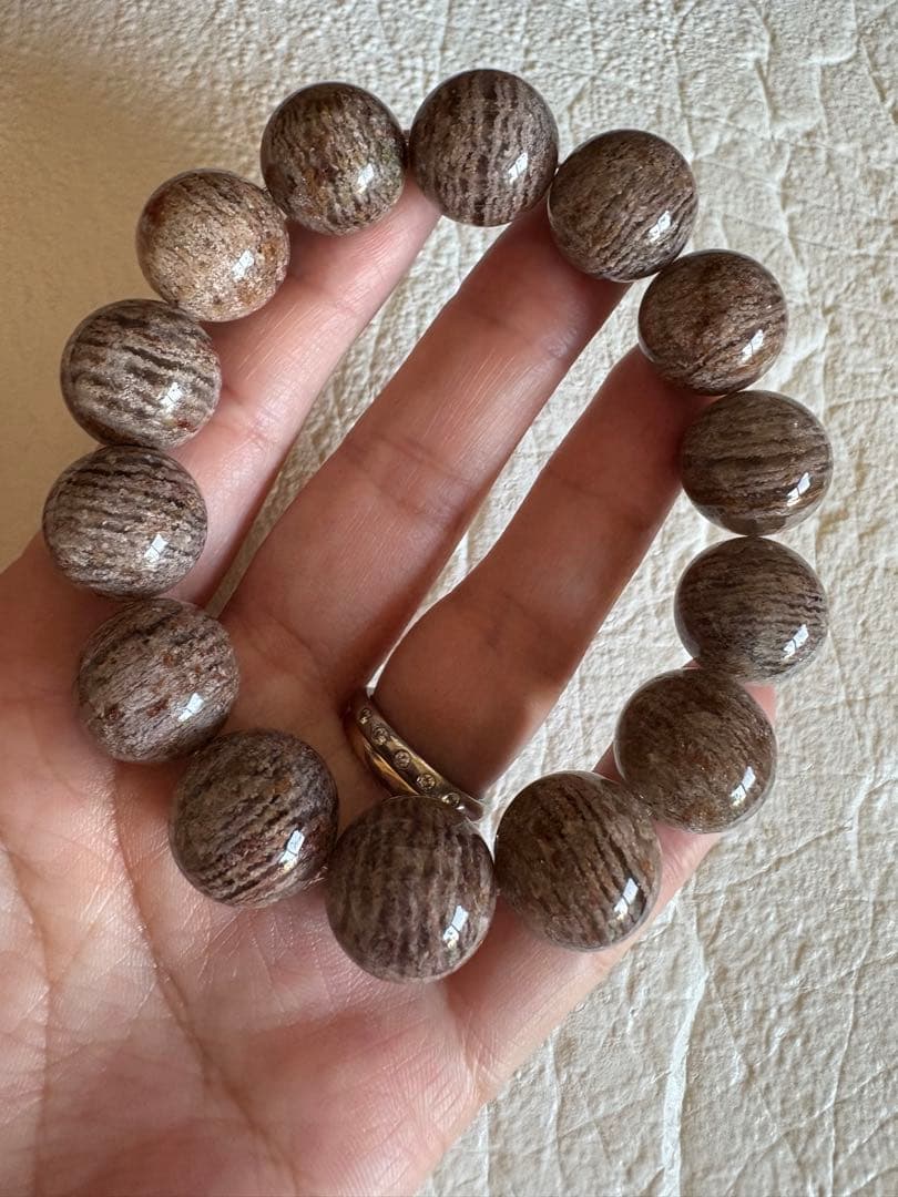 ♡高品質15ミリ後半♡千層ガーデンクォーツ　ブレスレット