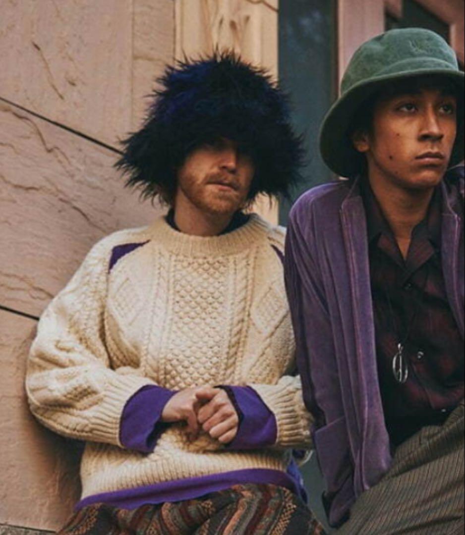 needles アクリルファーバケットハット