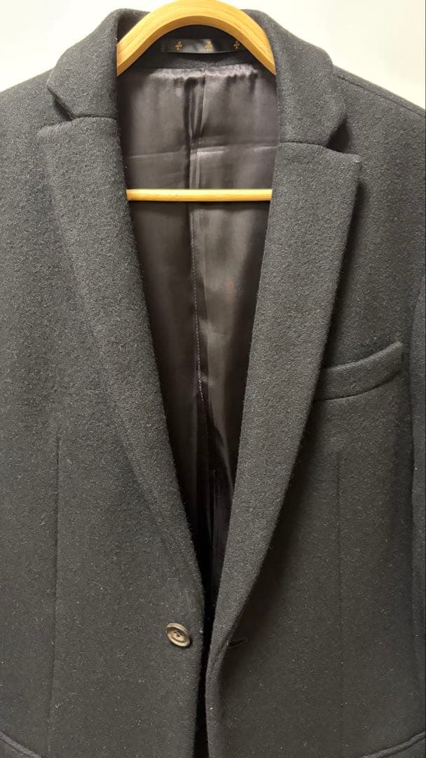 ato アトウ ブラック チェスターコート 44サイズ