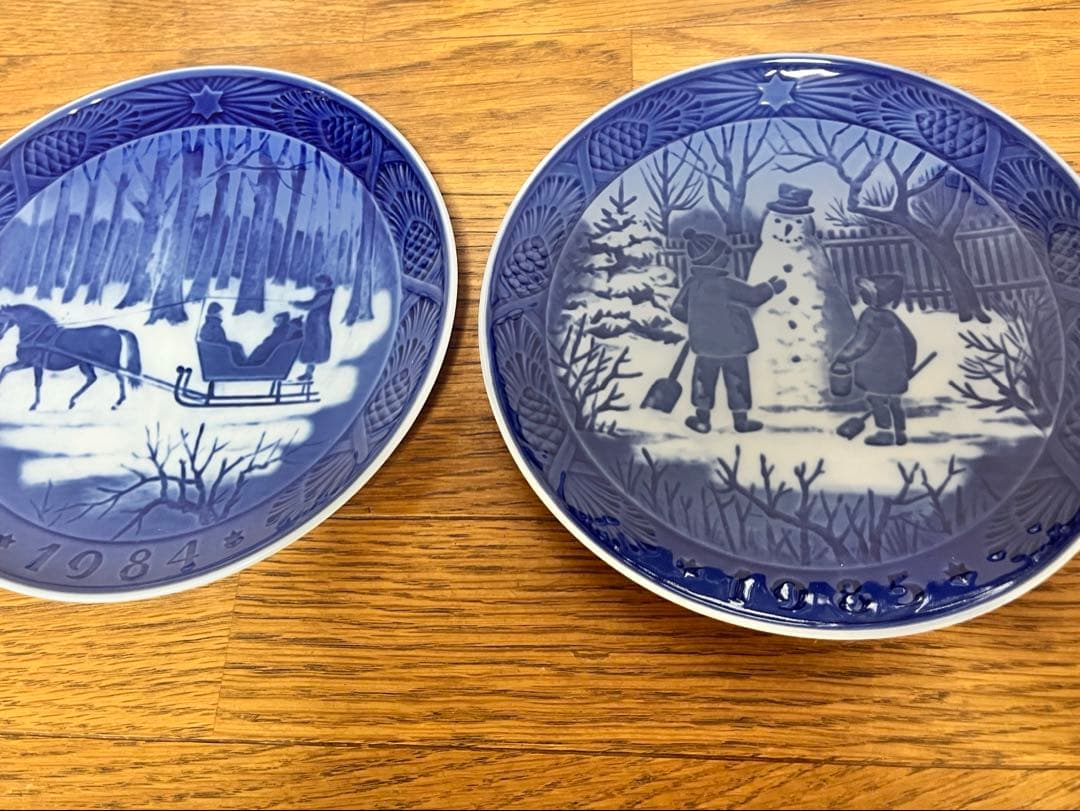 ロイヤルコペンハーゲン クリスマスプレート イヤープレート8枚 セット
