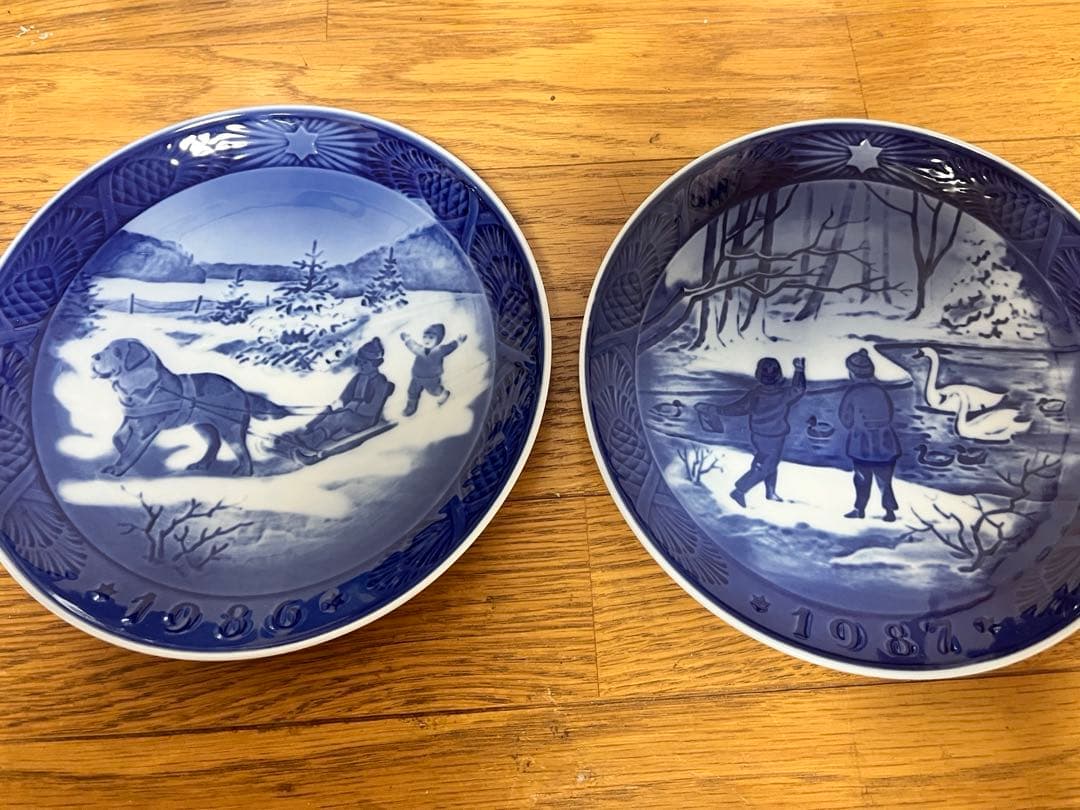 ロイヤルコペンハーゲン クリスマスプレート イヤープレート8枚 セット