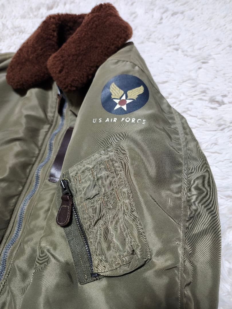 【良品・希少】バズリクソンズ　B-15C 　ボア　M13507 M品番　オリーブ