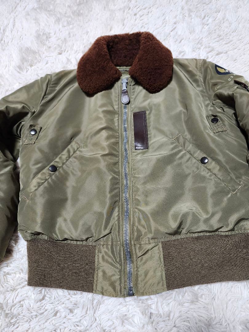 【良品・希少】バズリクソンズ　B-15C 　ボア　M13507 M品番　オリーブ