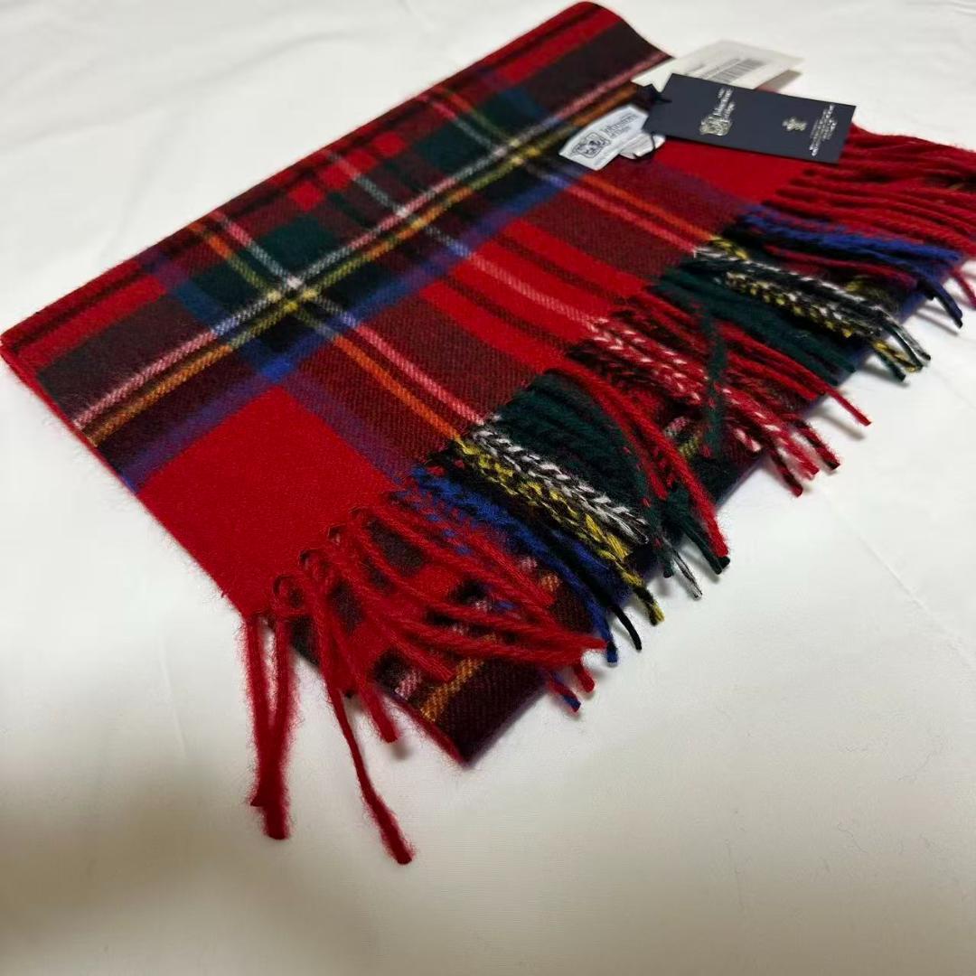 ジョンストンズ カシミア 中判ストール マフラー ロイヤルスチュワート