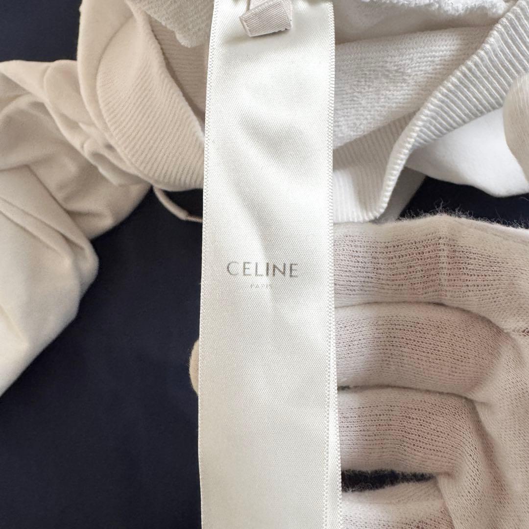 専用　美品　セリーヌ　パーカー　ロゴ　ホワイト　Mサイズ　エディ期