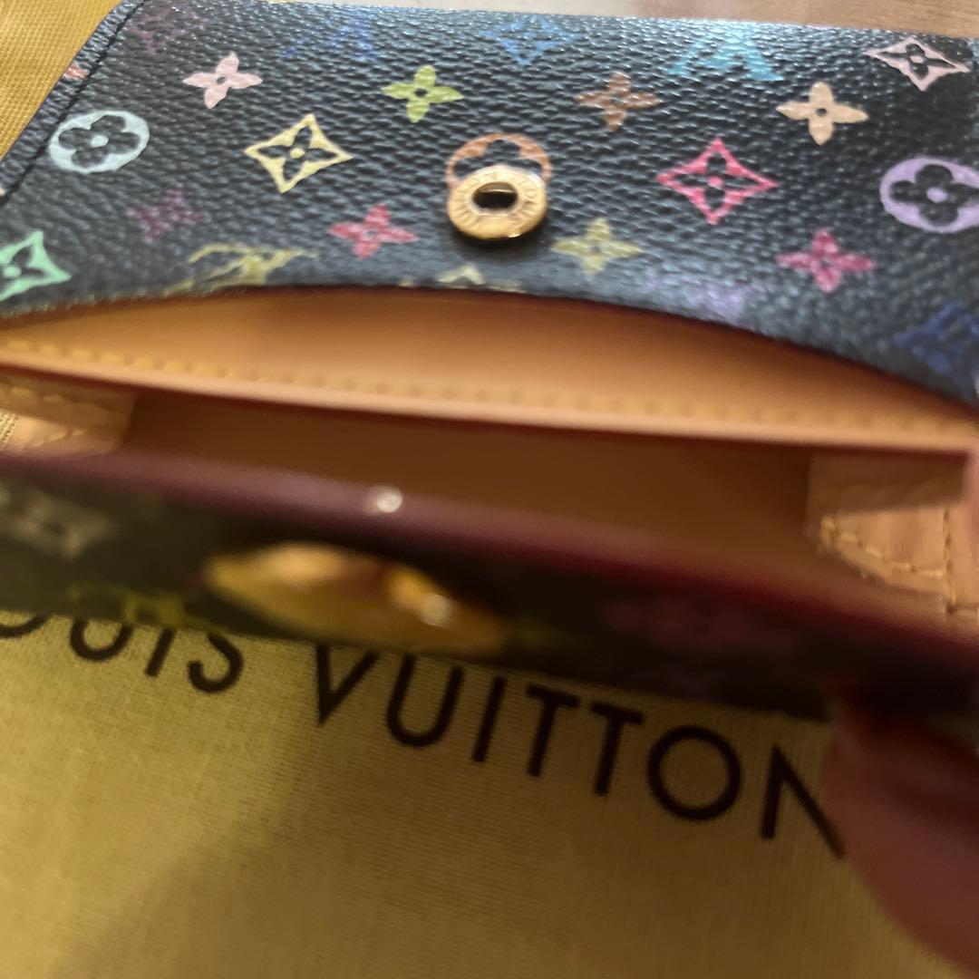 激レア ルイヴィトン モノグラムマルチカラー ノワール ポルトモネコージー 財布