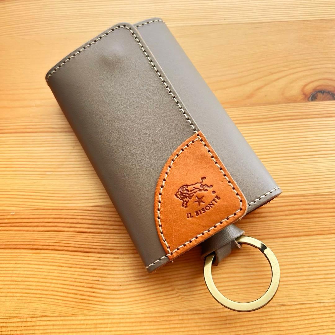 新品 IL BISONTE キーケース ベージュ 2024春夏